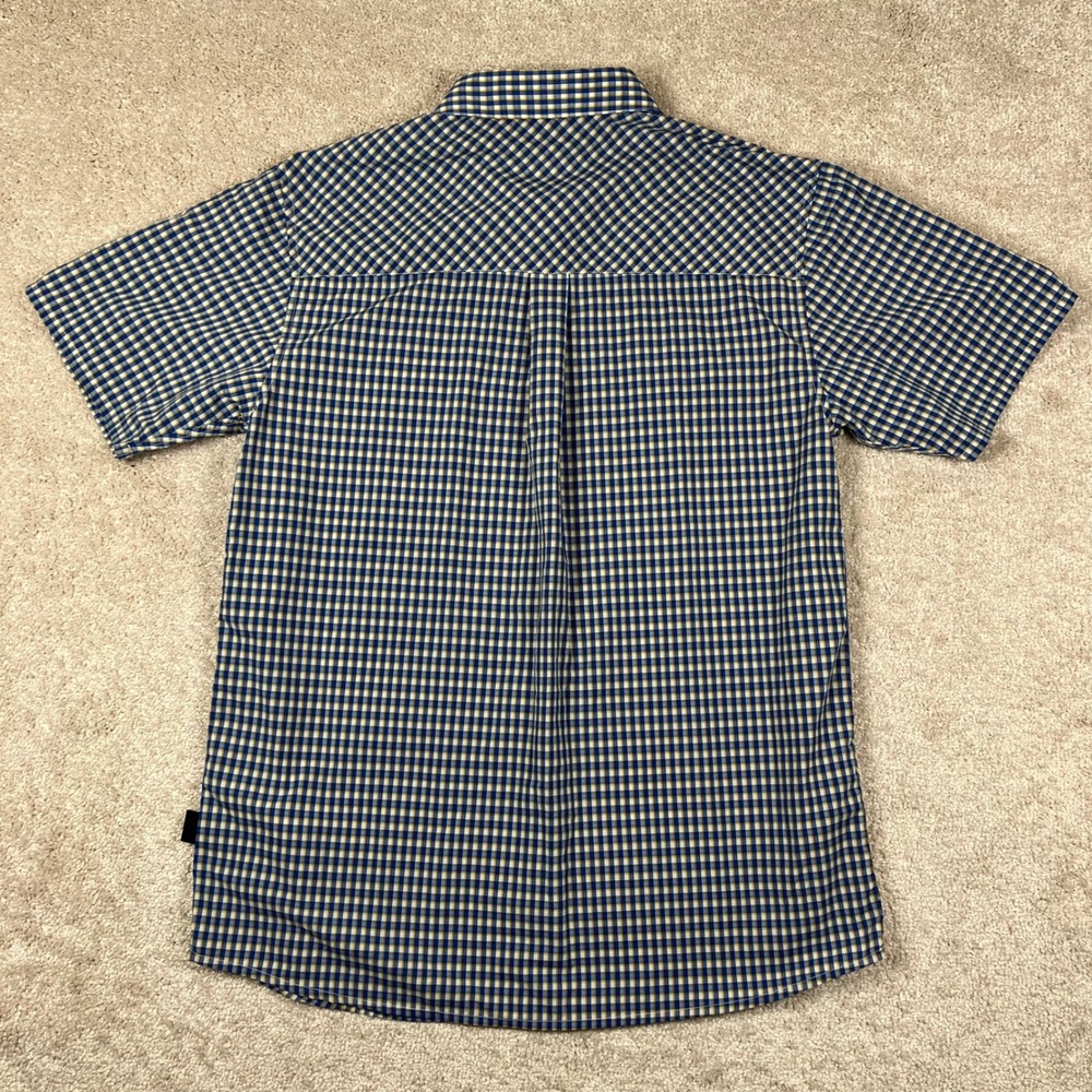 Patagonia Men's M Lightweight A/C Shirt Plaid Button Up Short Sleeve Hiking - Picture 3 of 9